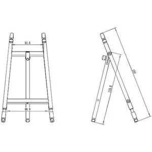Topnike caballete de mesa caballete de exhibición_3