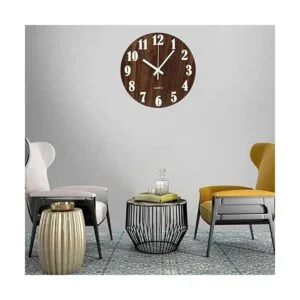 Topkey Reloj de pared luminoso de 12 pulgadas diseño de