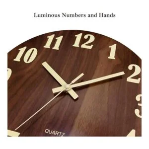 Topkey Reloj de pared luminoso de 12 pulgadas diseño de