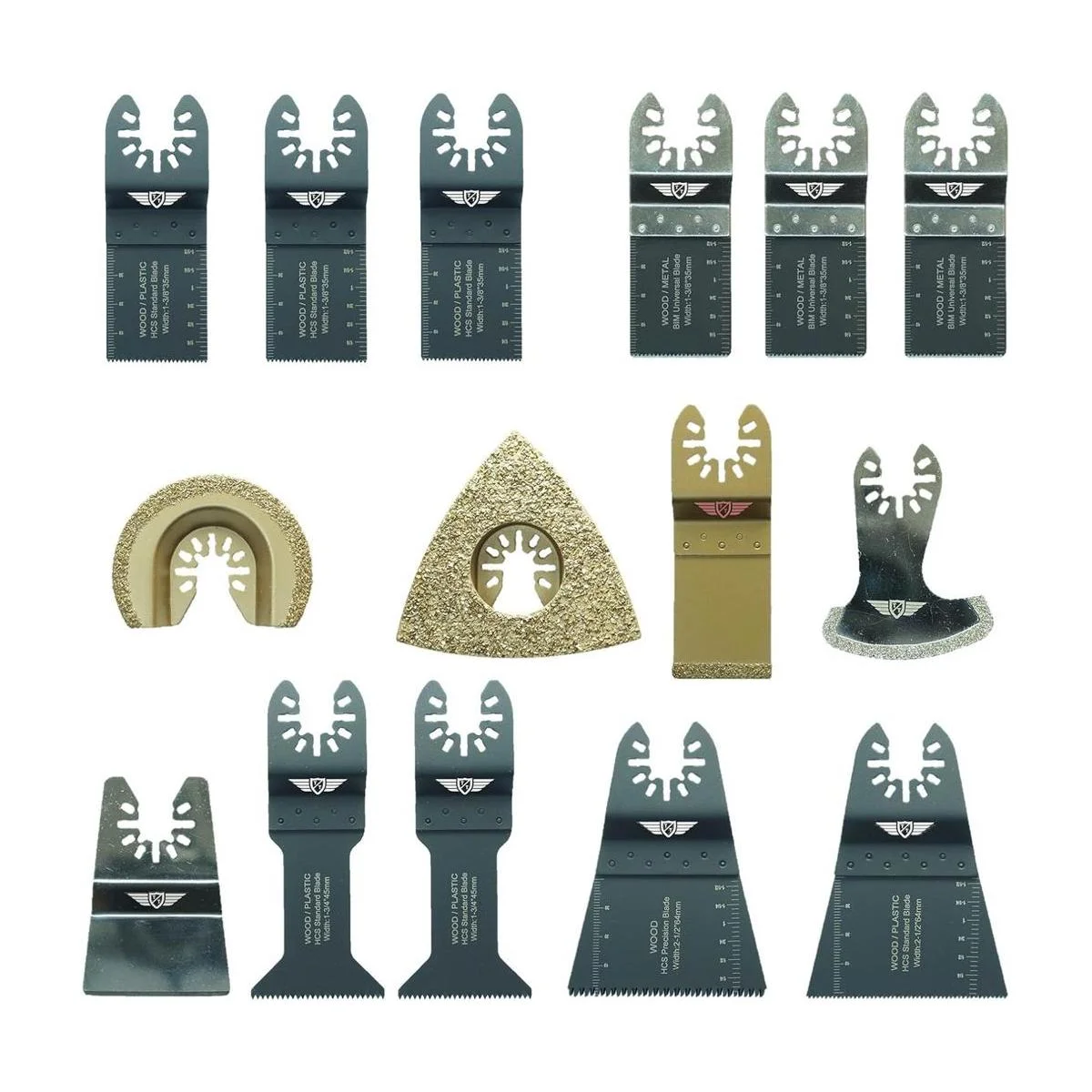 TopsTools FAKA15 Juego de 15 cuchillas de mezcla OMT para