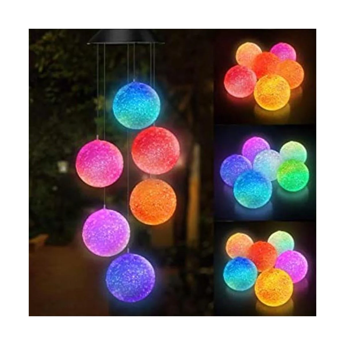 Topspeeder Campana de viento de energía solar que cambia_1