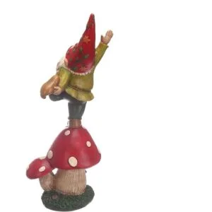 Topadorn Estatua de gnomo de huerto decoración de