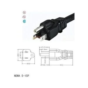 Toptekit Cable de alimentación de 3 puntas para Mickey_4