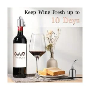 Tapón Owo para botella de vino con silicona decorativo_3