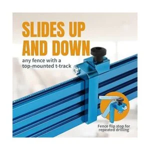 POWERTEC 71633 Kit de valla de carpintería para tableros