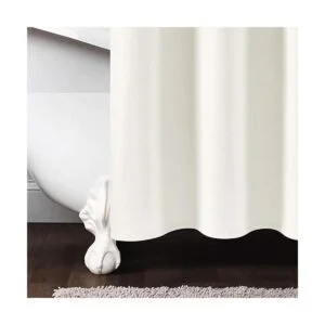 Cortina de ducha de algodón teñida con hilo de rayas 71.7_4