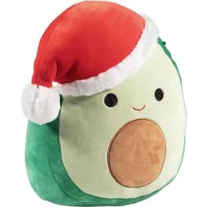 Squishmallow Austin The Aguacate con sombrero de Papá Noel_2