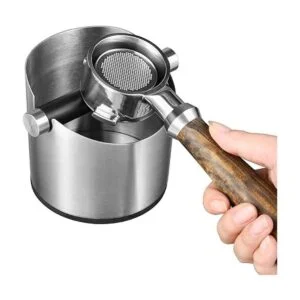 Caja de café SANTOW de acero inoxidable con barra_2