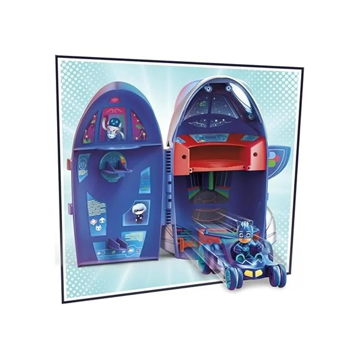 PJ Masks Juego 2 en 1 cuartel general y cohetes_6