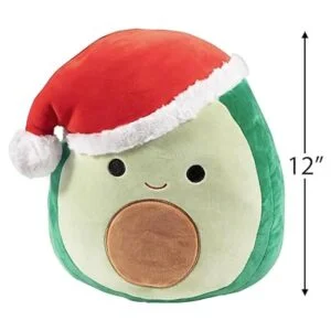 Squishmallow Austin The Aguacate con sombrero de Papá Noel_4