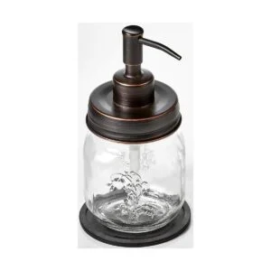 Dispensador de jabón yo loción de bronce aceitado en_3