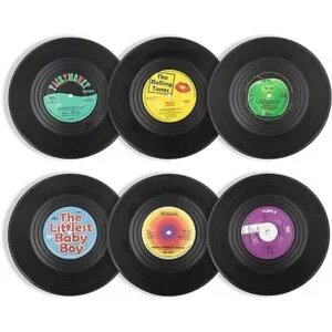 Posavasos de vinilo antideslizante TAHOME 6 piezas de_4