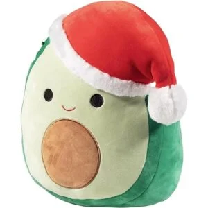 Squishmallow Austin The Aguacate con sombrero de Papá Noel_3