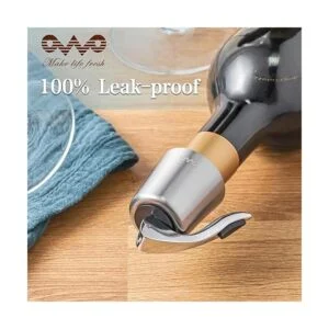 Tapón Owo para botella de vino con silicona decorativo_4