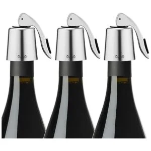 Tapón Owo para botella de vino con silicona decorativo_1