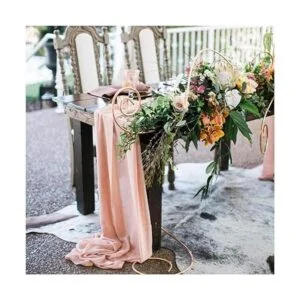 SoarDream Camino de mesa de gasa de 10 pies paquete de 10_2