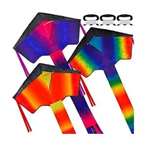 JOYIN Paquete de 3 cometas Delta Rainbow de color cálido y_1