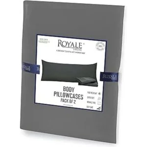 Royale Linens Funda de almohada corporal microfibra de
