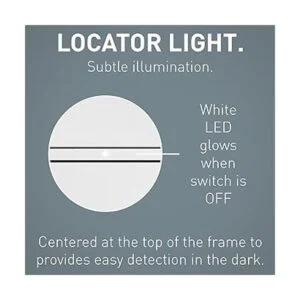 Legrand RHCL453PWPW Interruptor de luz radiante con placa_4
