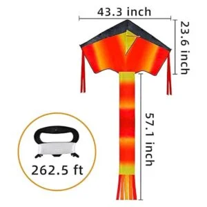 JOYIN Paquete de 3 cometas Delta Rainbow de color cálido y_5