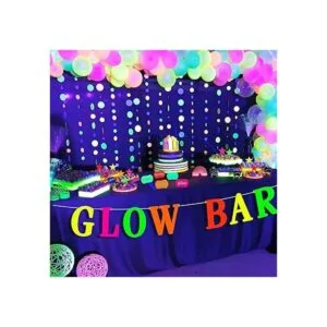 Suministros de fiesta de neón brillante con barra_2