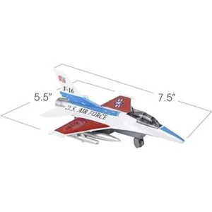 ArtCreativity Diecast F16 Jets con mecanismo de retroceso_3