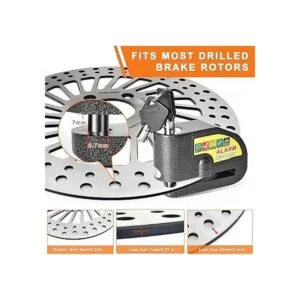 Cerradura de freno de disco de alarma de motocicleta_3