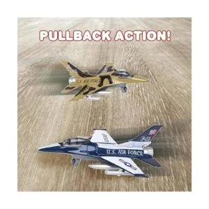 ArtCreativity Diecast F16 Jets con mecanismo de retroceso_4