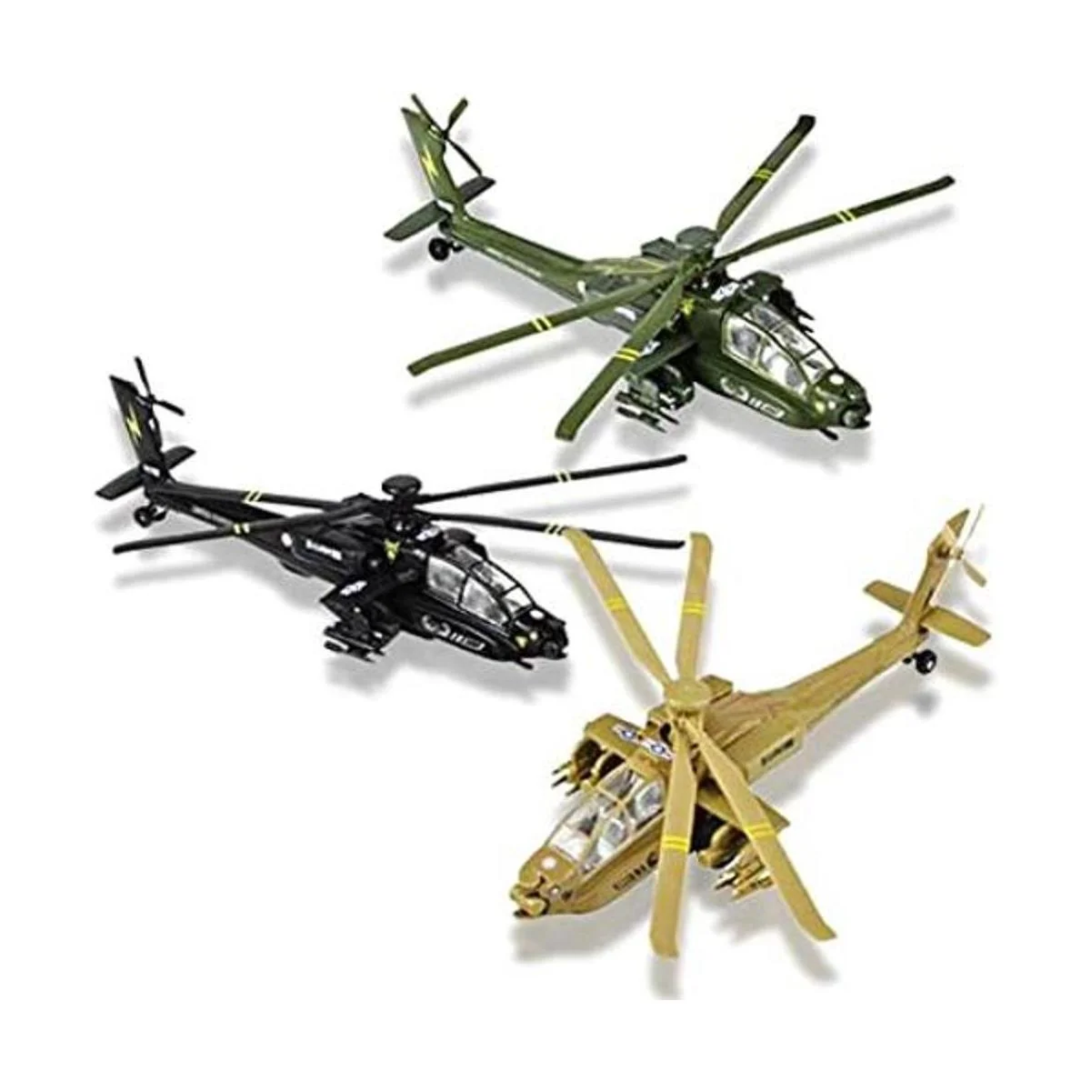 ArtCreativity Helicópteros Apache Diecast con mecanismo de_1