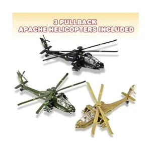 ArtCreativity Helicópteros Apache Diecast con mecanismo de_2