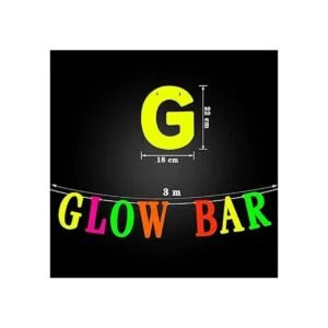 Suministros de fiesta de neón brillante con barra_5