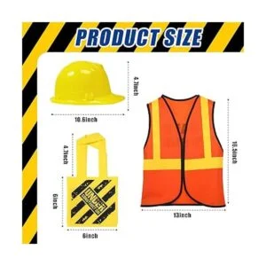 Disfraz de construcción de 48 piezas incluye 16 bolsas de_2