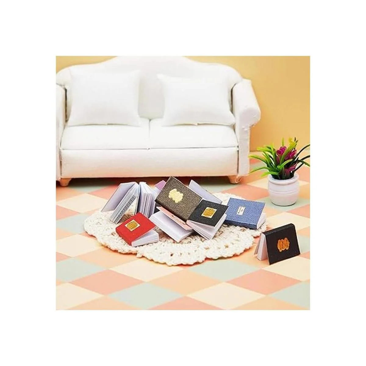 24 piezas a escala 112 libros en miniatura de casa de_4