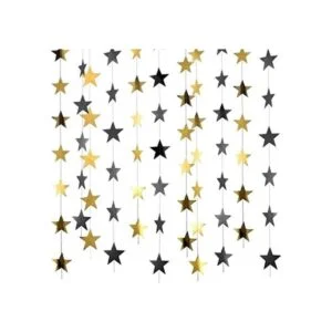 Guirnalda de papel de estrella con purpurina de 130 pies_1