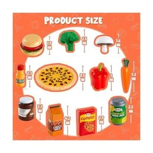 JOYIN Juego de 200 piezas de comida de lujo para niños_2