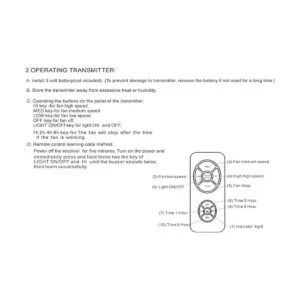 Humpptom Kit de control remoto universal de ventilador de_6