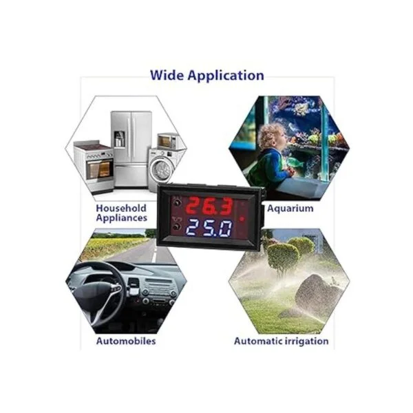Controlador electrónico de temperatura de 12 V programable_4