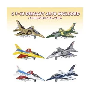 ArtCreativity Diecast F16 Jets con mecanismo de retroceso_2