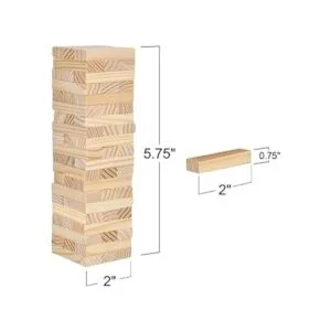 ArtCreativity Mini juego de torre de madera juego de_3