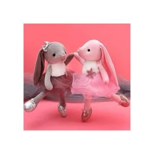 Muñecas de bailarina de peluche conejo juguetes suaves_2