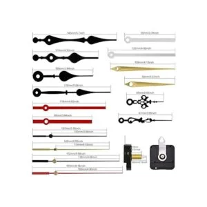 6 mecanismos de movimiento de reloj de cuarzo con 6 pares