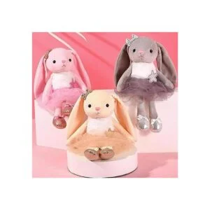 Muñecas de bailarina de peluche conejo juguetes suaves_5