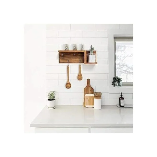 AKKO Llavero de madera para pared organizador decorativo