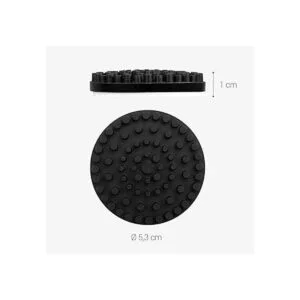 Kwmobile Juego de 4 almohadillas aisladoras de silicona_4