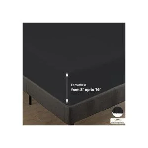 Royale Linens Sábanas de cama de 4 piezas Juego de ropa_3