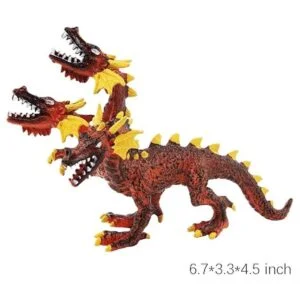 Hiawbon 6 piezas de figuras de dragón realista antiguo de_5