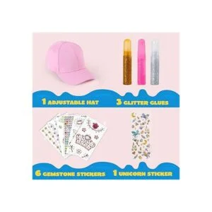Klever Kits Decora tu propia gorra de béisbol con 7 hojas_3