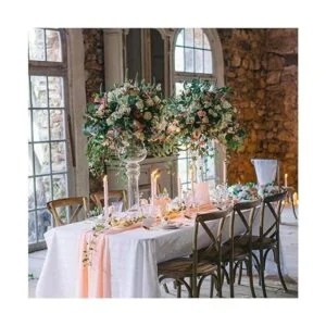 SoarDream Camino de mesa de gasa de 10 pies paquete de 10_6