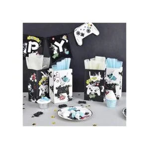 Bolsas de fiesta de videojuegos de acuarela paquete de 16_4