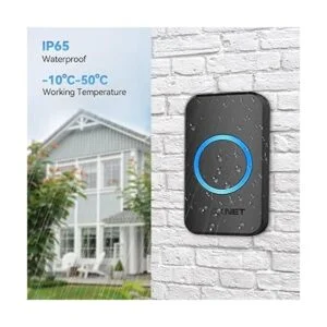 TECKNET Timbre inalámbrico mini timbre impermeable con 2_3